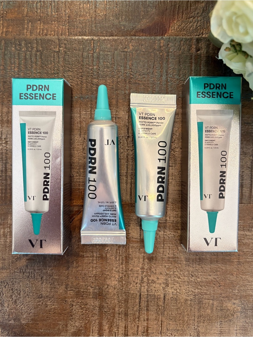 New VT Cosmetics PDRN ESSENCE 100 Day & Night ELASTICITY & WRINKLE Care DUO!